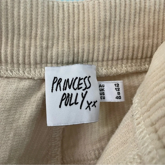 Princess Polly UPTOWN CORD PANT BEIGE size 8 - Picture 8 of 16